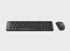 Kit Teclado e Rato Sem Fio Compacto Logitech MK220 Combo 2.4 GHz Criptografia AES 128 Bits Autonomia 24 Meses Receptor Nano USB