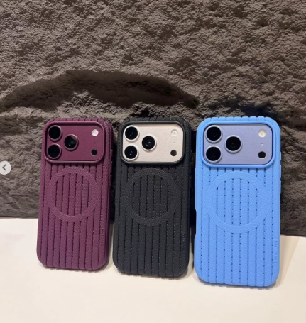 Capa Knitcase Royal Mesh MagSafe Respirável com Textura Trançada para Smartphone Apple iPhone 17 Pro Max / iPhone 18 Pro Max