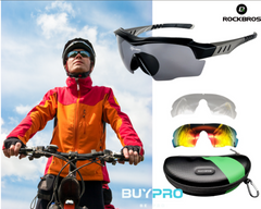 Óculos Polarizados Esportivos ROCKBROS 10037 – Design Aerodinâmico e Conforto
