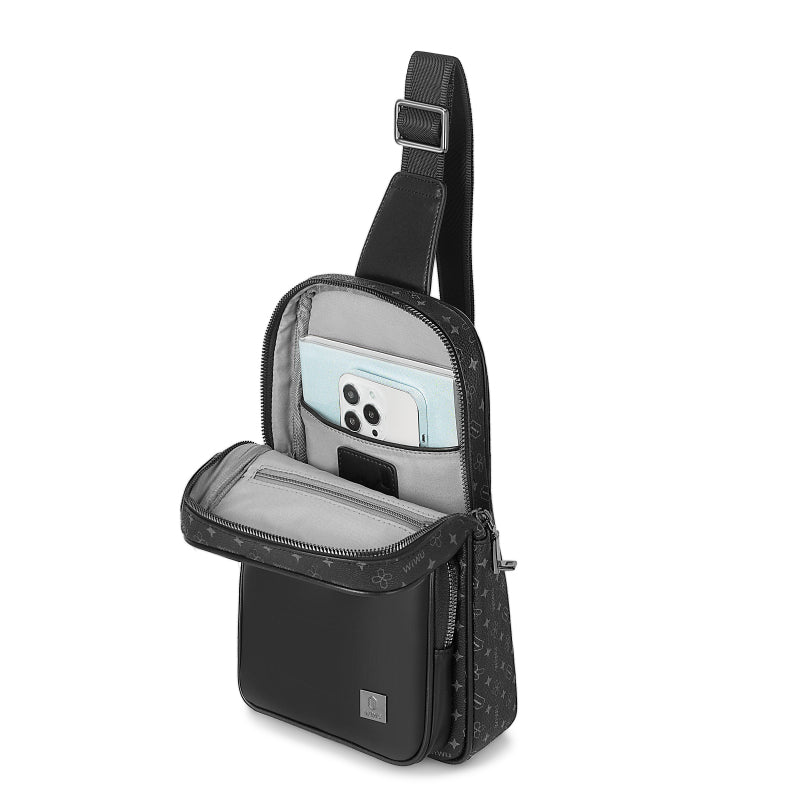 WIWU Master Fingerprint Lock Crossbody Chest Bag