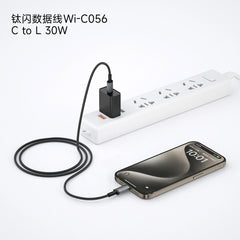 Cabo WiWU Titanlink WI-C056 USB-C para Lightning | Carregamento Ultra Rápido PD 27W e Dados – 1 Metro em Nylon Trançado e Liga de Zinco