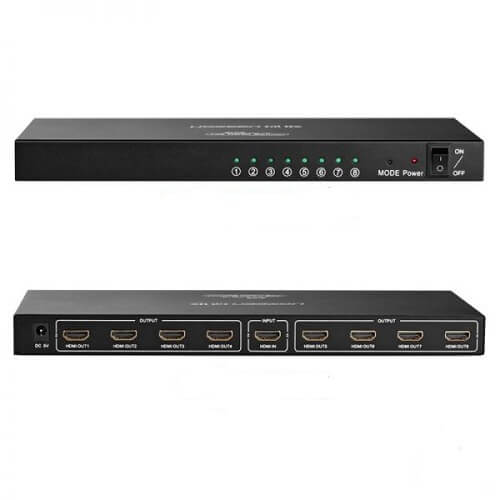 Ugreen 40203EU Amplificador Splitter 1 em 8 sa?da 1080p HDMI FULL HD
