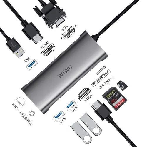 Adaptador Alpha 11 em 1 USB-C Hub A11312H