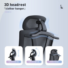 HIGH BACK OFFICE CHAIR A16-H BLACK