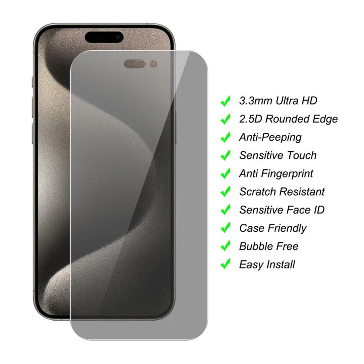 Vidro Temperado Transparente BUVU 2.5D – iPhone 17 Pro Max