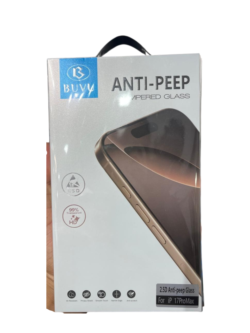 Vidro de Privacidade BUVU 2.5D – iPhone 17 Pro Max
