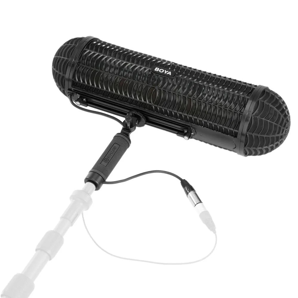 BOYA BY-WS1000 – Sistema de Suspensão e Pára-brisas para Microfone Shotgun
