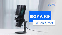 Microfone Condensador USB BOYA K9 Vibrant Lighting