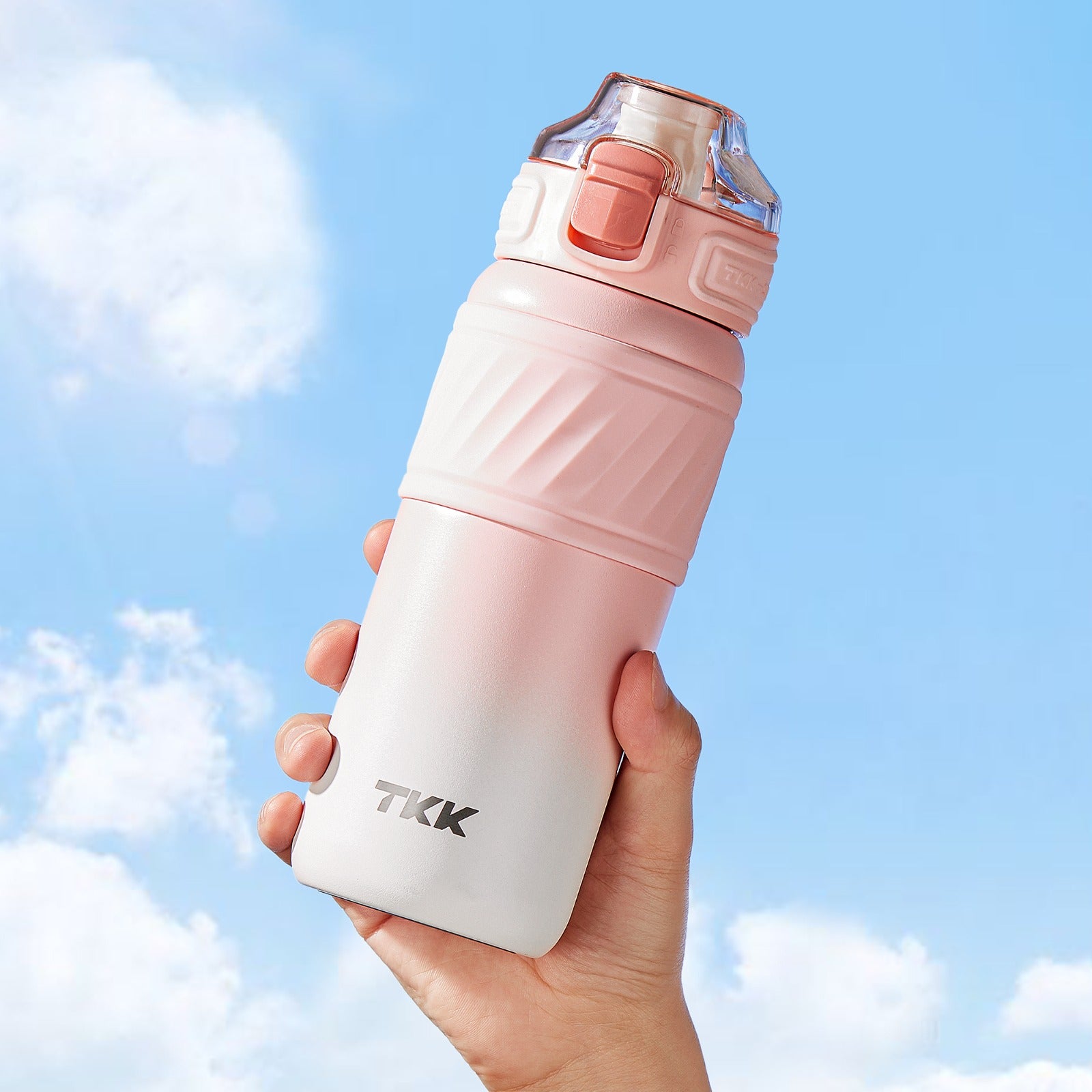 Garrafa Térmica TKK-2033 | 500ml com Canudo e Isolamento a Vácuo – Aço Inoxidável Reutilizável