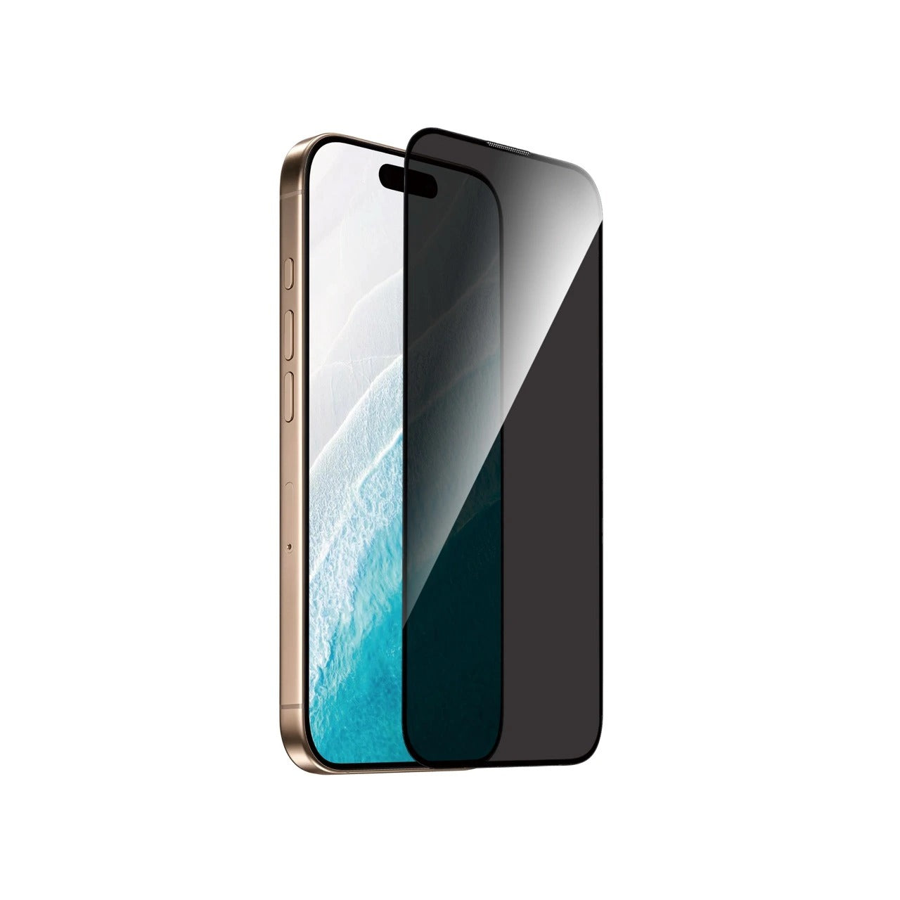 Protetor de Ecrã LALIDE 3D Privacy Curved Glass para iPhone 17 Pro Max | Filtro de Privacidade, Vidro 9H e Cobertura Total Edge-to-Edge