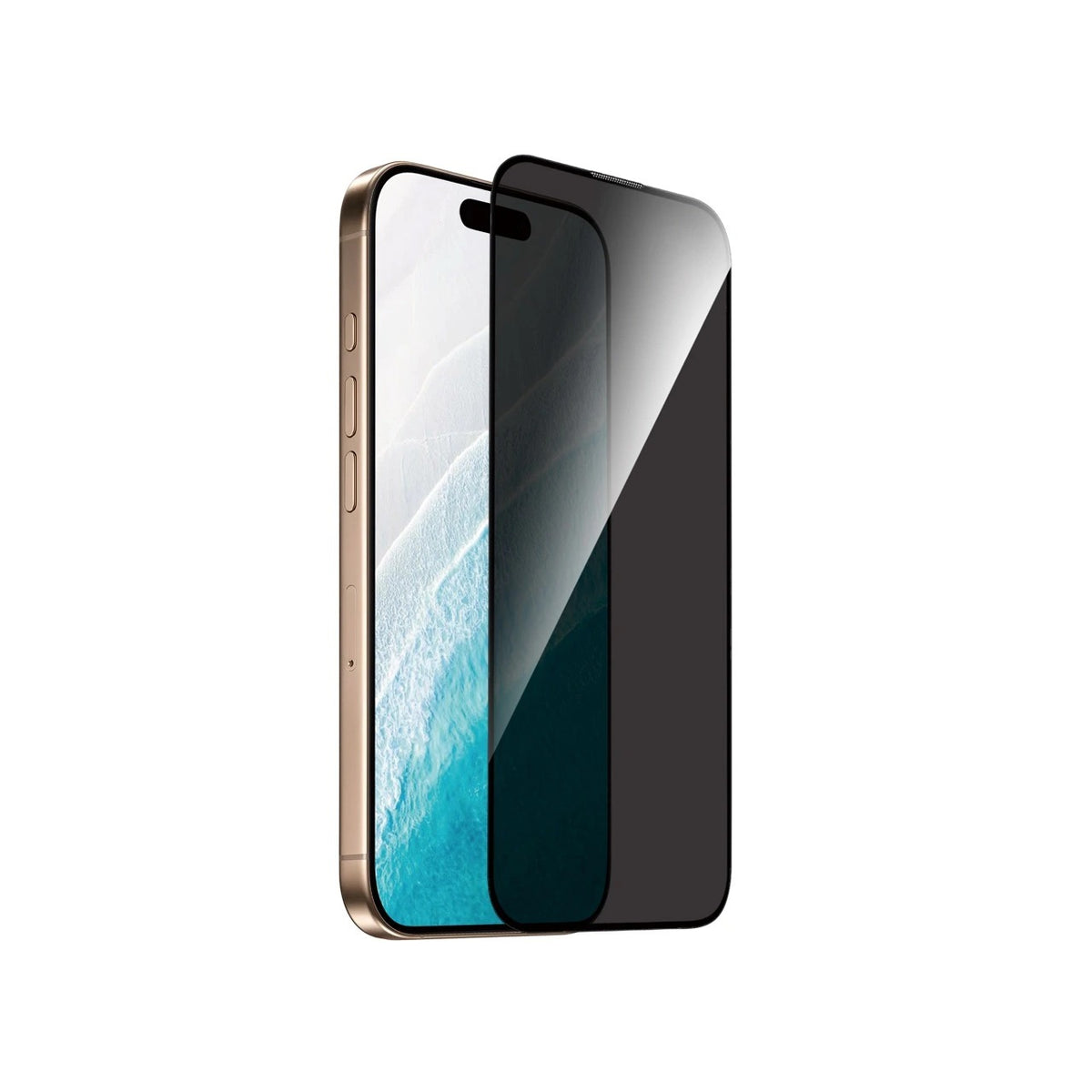Protetor de Ecrã LALIDE 3D Privacy Curved Glass para iPhone 17 Pro Max | Filtro de Privacidade, Vidro 9H e Cobertura Total Edge-to-Edge