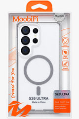 Capa Magnética Transparente MoobiFi para Samsung Galaxy S26 Ultra Proteção de Câmeras com Suporte MagSafe Qi2