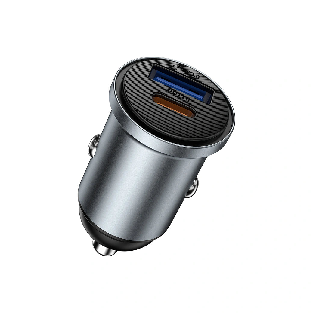 Carregador Automotivo WiWU Nano Lite 35W | Design Mini em Alumínio – Portas Dual USB-C PD + USB-A QC 3.0 com Tecnologia PPS