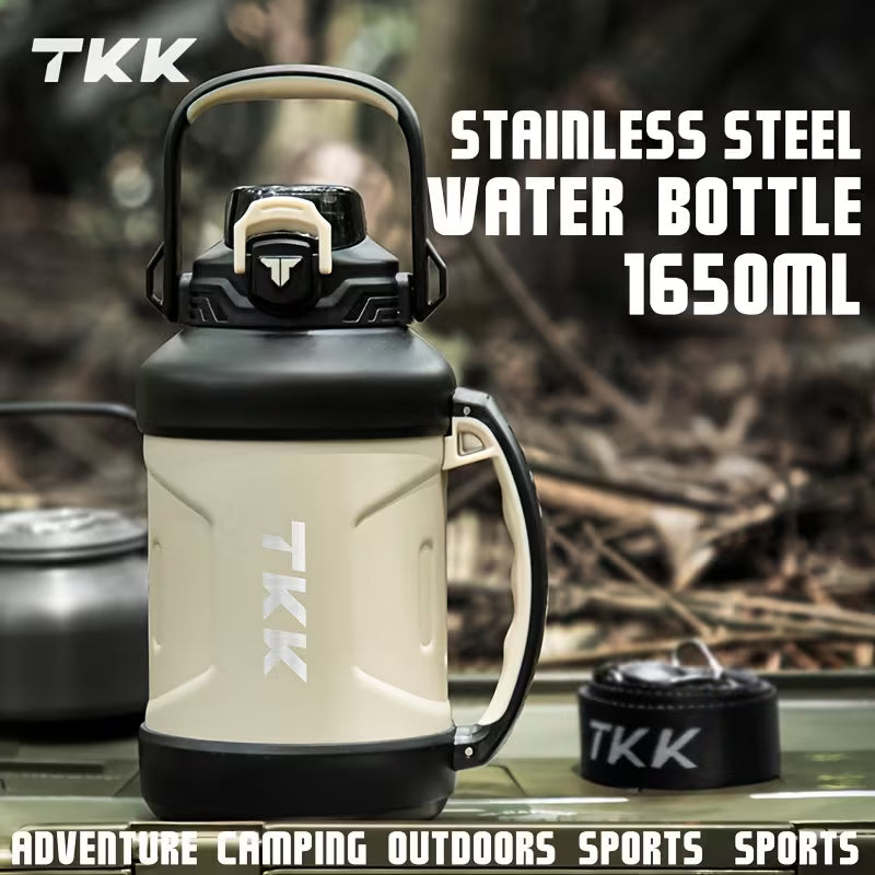 Garrafa Térmica em Aço Inoxidável TKK-2011 1000ml Isolada a Vácuo para Uso Externo e Esportes
