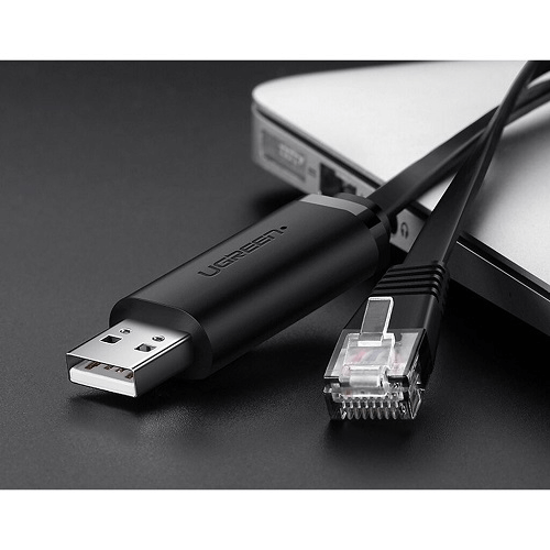 UGREEN USB 2.0 to RJ45 Console Cable 1.5M Black (50773)