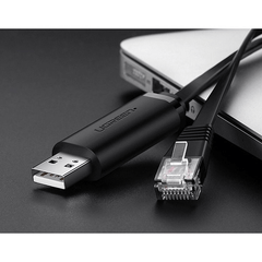 UGREEN USB 2.0 to RJ45 Console Cable 1.5M Black (50773)