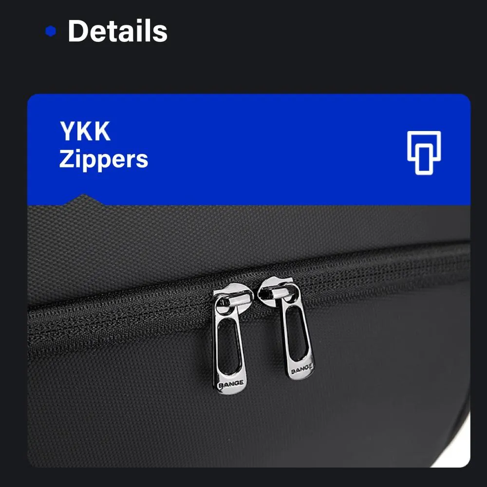 Mochila Bange 2950 Premium com Zíper YKK, Material Oxford, 16L de Capacidade – Para Laptop de até 15,6"