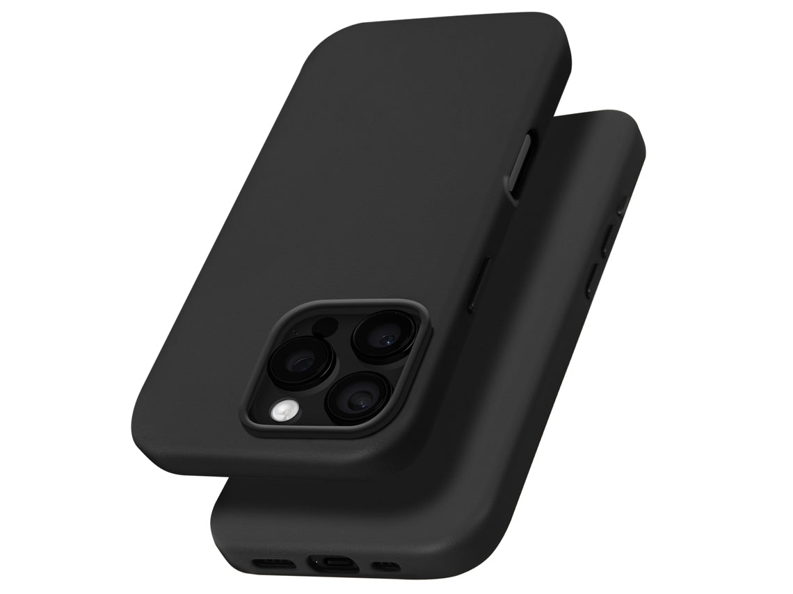 B52 Capa Premium em Pele Cinza & Preto com Magnético para iPhone 16 Pro Max