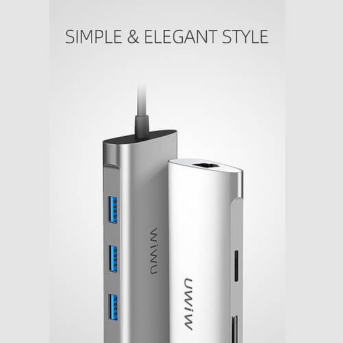 WiWU Alpha 631STR Hub Multi-função USB C