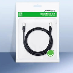 Cabo Ethernet UGREEN Cat 6 U/UTP 1m 1000Mb/s Pure Copper - Preto (50191)