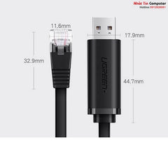 UGREEN USB 2.0 to RJ45 Console Cable 1.5M Black (50773)