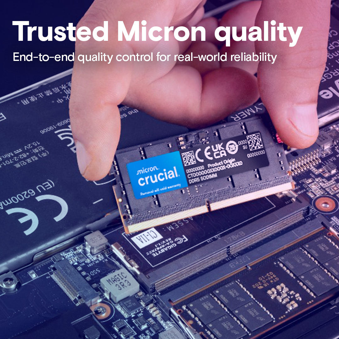 Crucial 32GB DDR5 4800MHz SODIMM Laptop Memory
