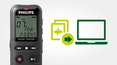 Philips VoiceTracer – Gravador de Voz Digital Portátil com Gravação PCM e Ativação por Voz (VOX)
