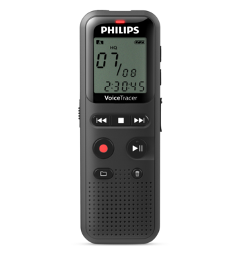 Philips VoiceTracer – Gravador de Voz Digital Portátil com Gravação PCM e Ativação por Voz (VOX)