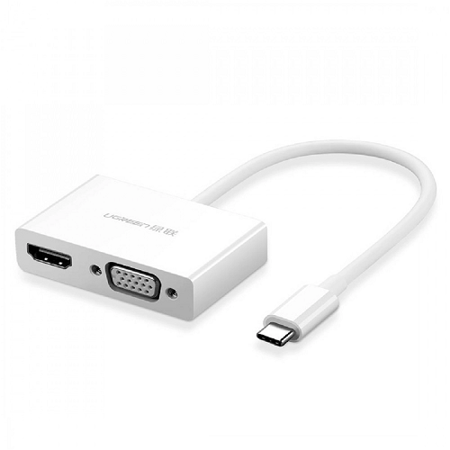 Adaptador Ugreen USB-C para HDMI/VGA MM123