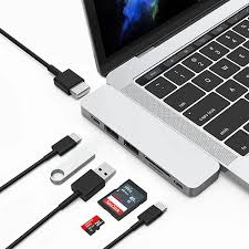 WiWU T8 7-in-1 USB-C 3.0 Adapter for MacBook Pro