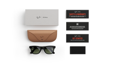 Óculos Inteligentes Ray-Ban Meta Wayfarer Matte Black com Lentes Graphite Polar Gradient (S50)