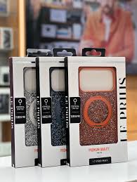 Capa de Luxo Le Prius Tigress Pro Crystal para iPhone 17 Pro Max (6.9") | Acabamento Exclusivo em Tecido de Cristal Cintilante, Moldura Shockproof Premium e Proteção de Alta Resistência