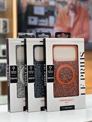 Capa de Luxo Le Prius Tigress Pro Crystal para iPhone 17 Pro Max (6.9") | Acabamento Exclusivo em Tecido de Cristal Cintilante, Moldura Shockproof Premium e Proteção de Alta Resistência