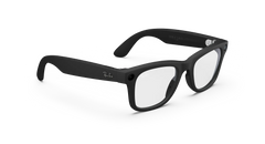 ÓCULOS INTELIGENTES RAY-BAN META WAYFARER Modelo: Wayfarer (S53) | Acabamento: Shiny Black (Preto Brilhante) | Lentes: Transparentes (Clear)