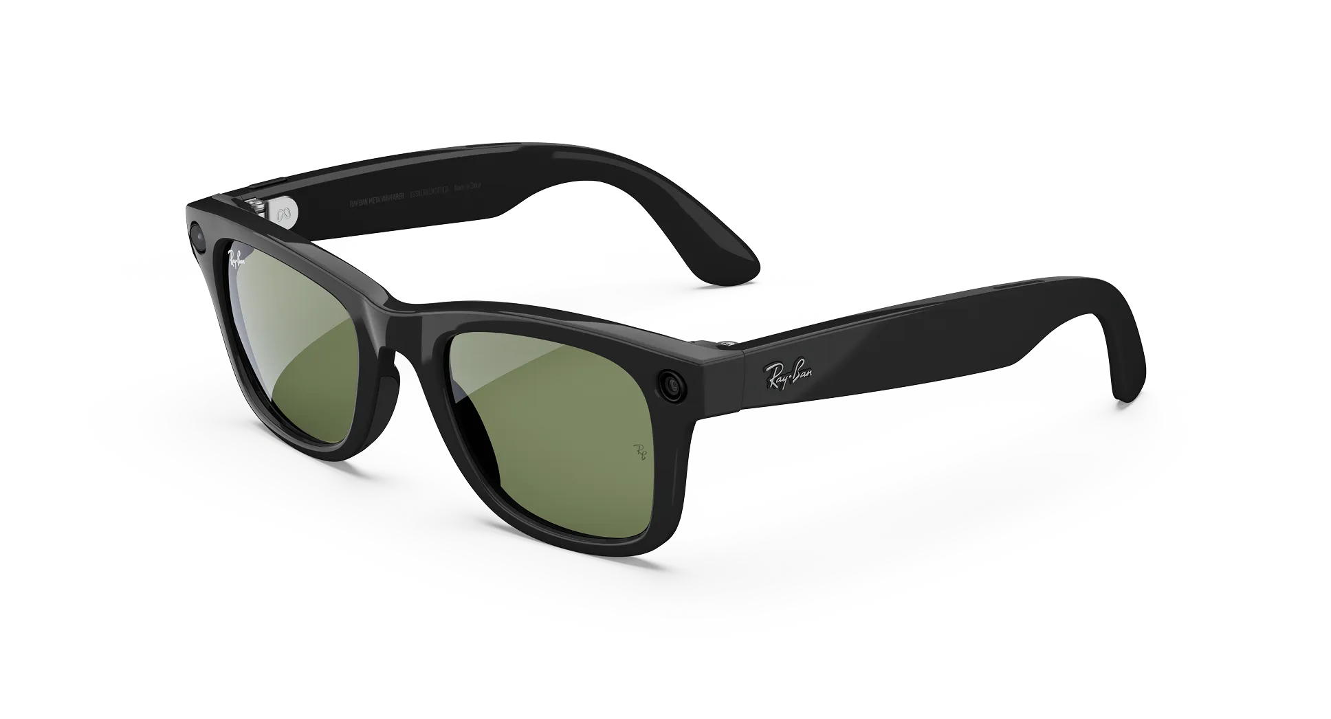 Óculos Inteligentes Ray-Ban Meta Wayfarer Matte Black com Lentes Graphite Polar Gradient (S50)