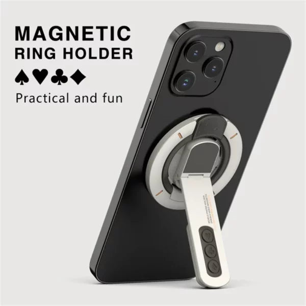 Suporte Magnético de Dupla Face GOJI H1 360° com Ventosa de Sucção Magnética a Vácuo Anti-Vibração para Smartphone