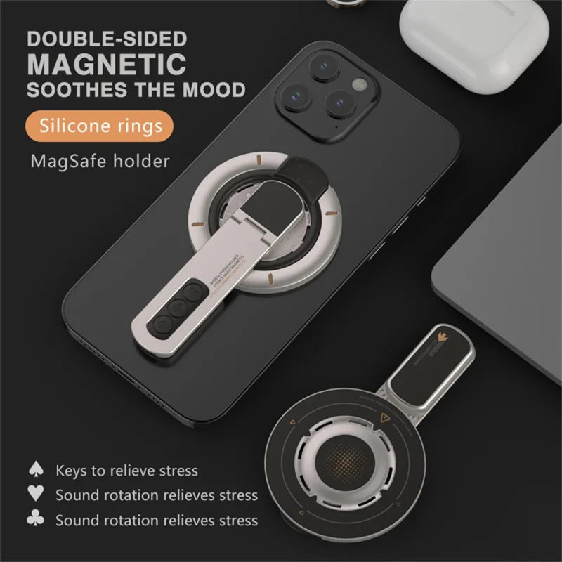 Suporte Magnético de Dupla Face GOJI H1 360° com Ventosa de Sucção Magnética a Vácuo Anti-Vibração para Smartphone