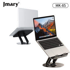 Suporte de Mesa Jmary MK-85 para Laptop | Base Giratória 360°, Dobrável e Ajustável – Construção em Metal e Silicone
