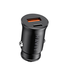 CARREGADOR DE CARRO HAVIT USB-A + USB-C 20W/3A CC2022