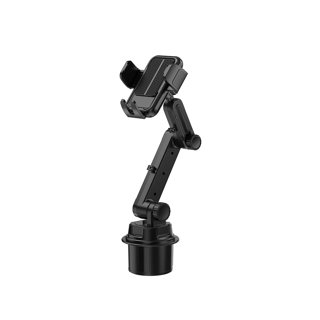 Suporte Automotivo WiWU Gentleman (WI-CH059) | Fixação Ultra Estável para Porta-Copos com Braço Articulado Dobrável e Rotação 360°