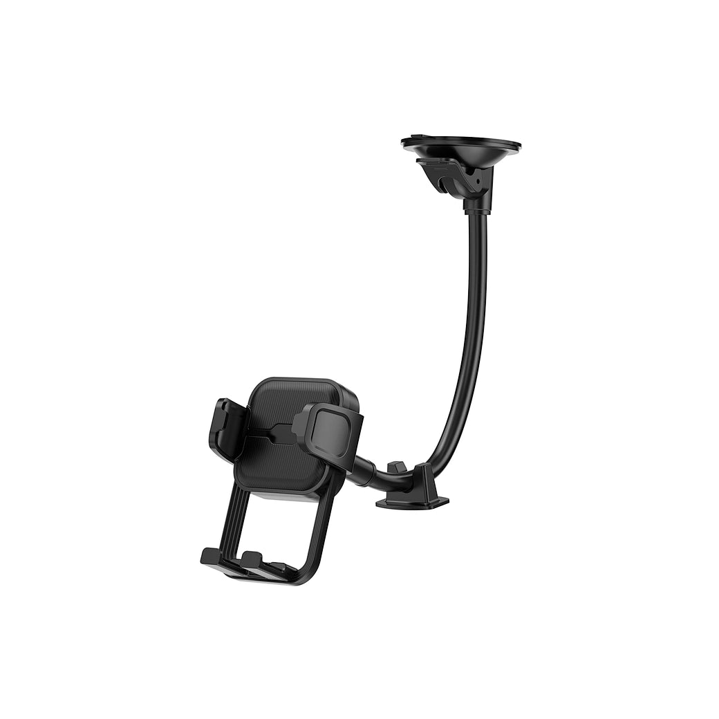 Suporte Automotivo WiWU Gentleman (WI-CH061) | Braço Longo Flexível Estilo Pescoço de Ganso com Núcleo de Aço Antivibração e Ventosa Ultra Potente