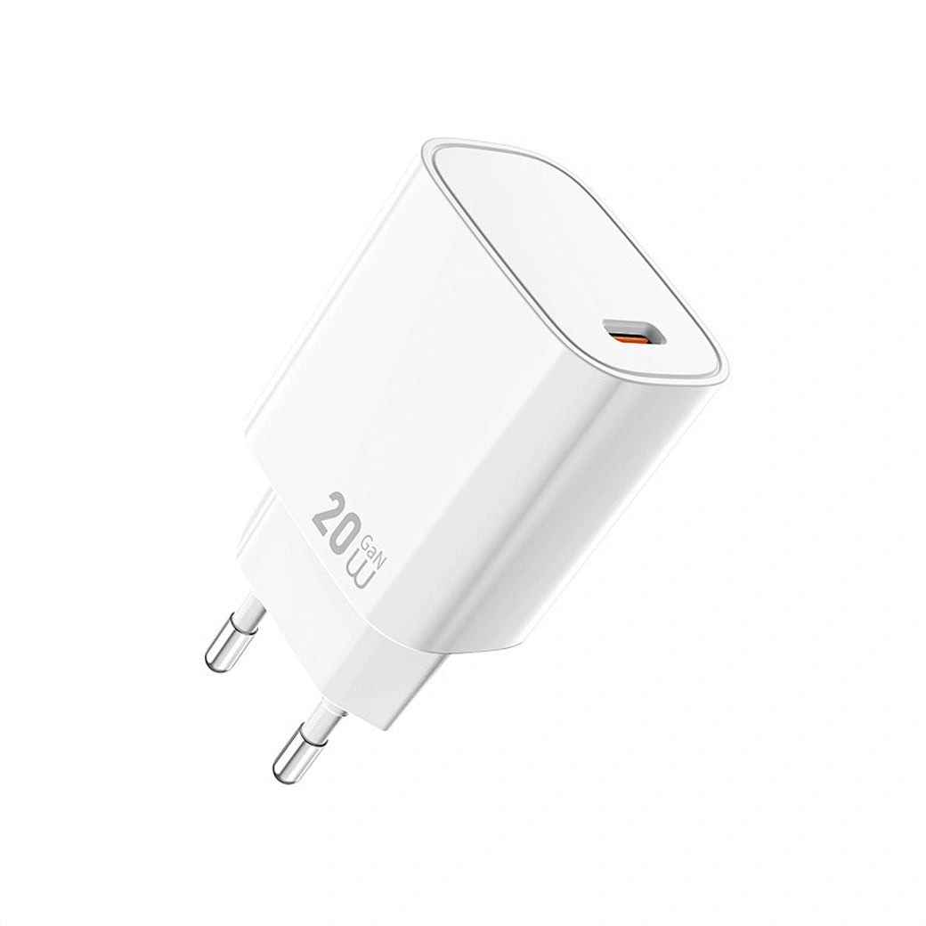 WI-G007EU – CARREGADOR DE CELULAR  Carregador Rápido WiWU 20W Essen GaN (Plug EU)