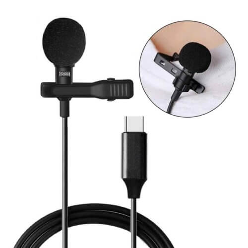 Microfone de Lapela JH-042 Type-C