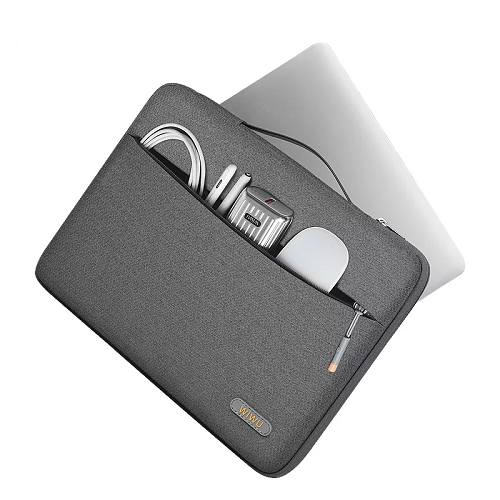 WiWU Pilot Sleeve (13.3", 14", 15.6") – Preta e Cinza: