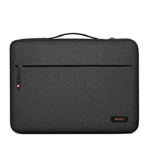 WiWU Pilot Sleeve (13.3", 14", 15.6") – Preta e Cinza: