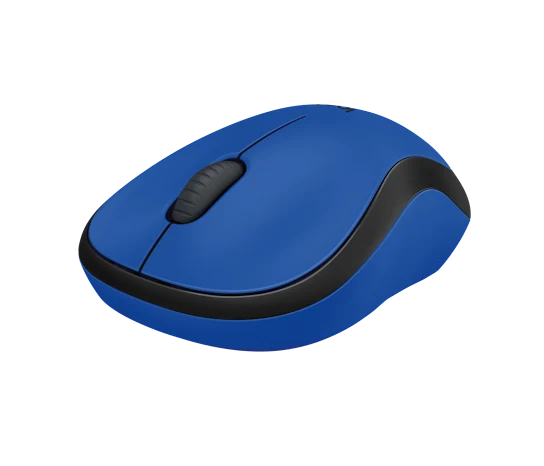 Rato Sem Fio Logitech M221 Silent CO5 com Tecnologia SilentTouch Receptor Nano USB 1000 DPI Ambidestro Azul e Rosa