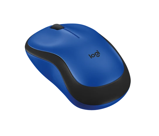 Rato Sem Fio Logitech M221 Silent CO5 com Tecnologia SilentTouch Receptor Nano USB 1000 DPI Ambidestro Azul e Rosa