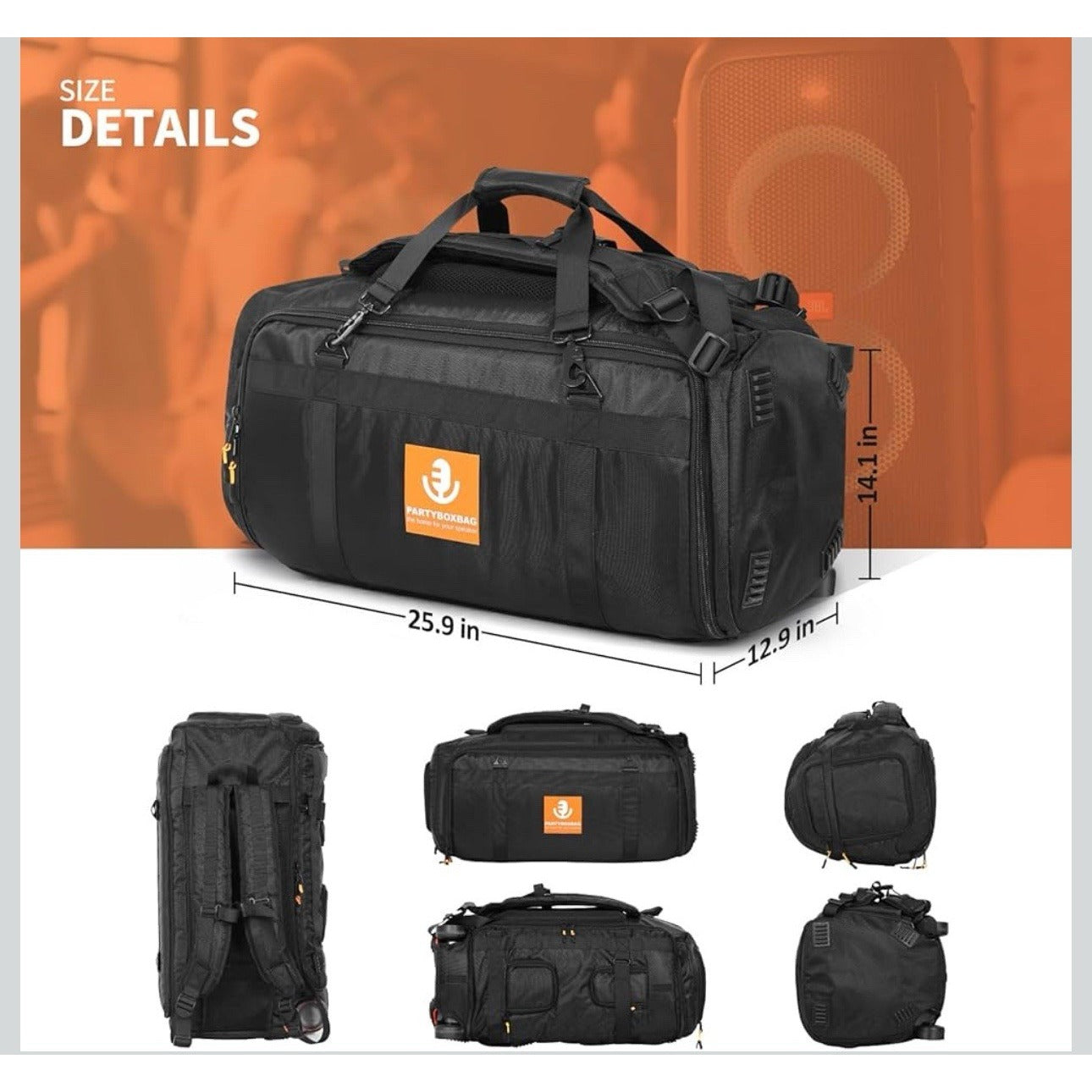Bolsa SP179 para JBL PartyBox 320 (Case de Transporte)