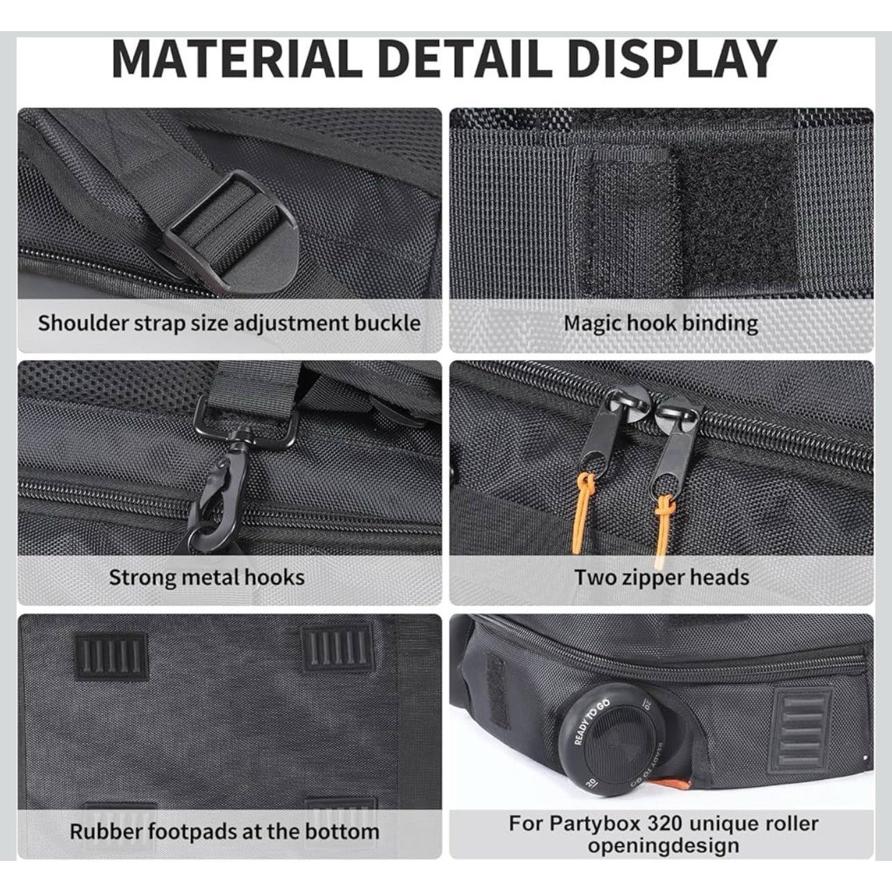 Bolsa SP179 para JBL PartyBox 320 (Case de Transporte)