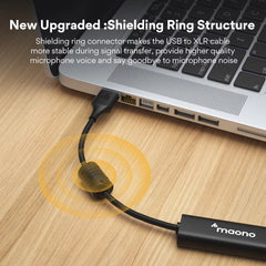 Cabo de Microfone Maono AU-XU01 10FT USB para XLR